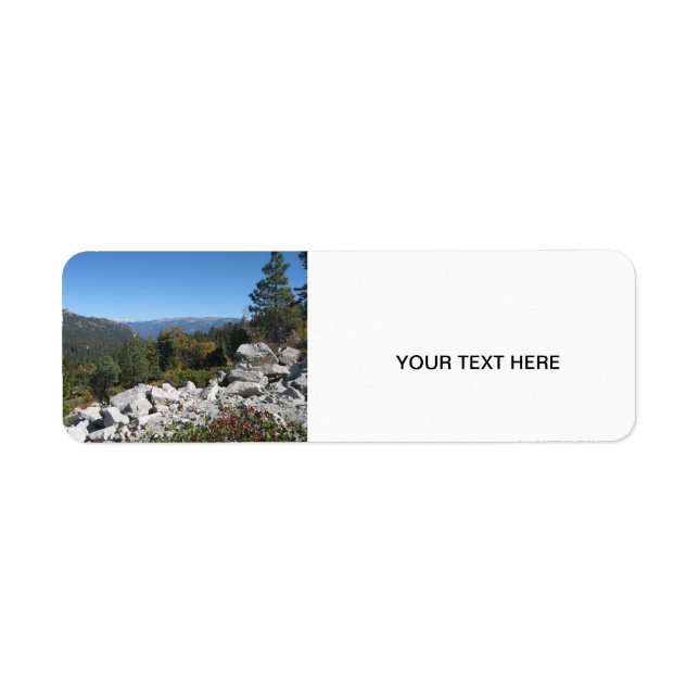 Sierra Nevada Mountains Label (Front)