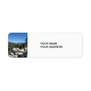 Sierra Nevada Mountains Label