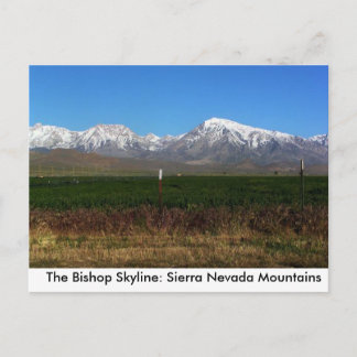 Sierra Nevada near Bishop, CA postcard