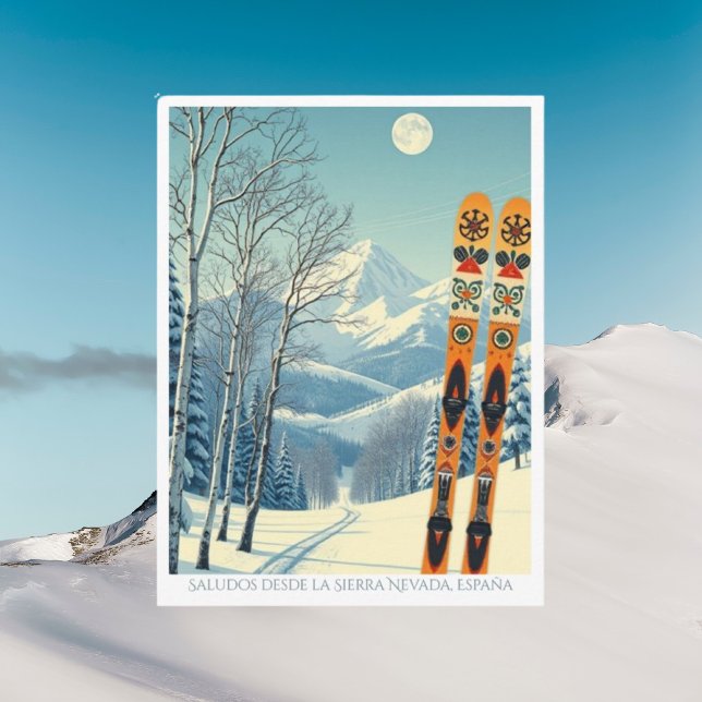 Sierra Nevada Spain España ski Postcard (Creator Uploaded)