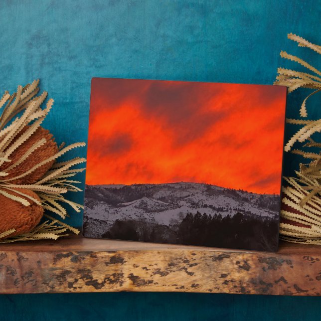 Sierra Nevada Summer Sunset Plaque (Side)