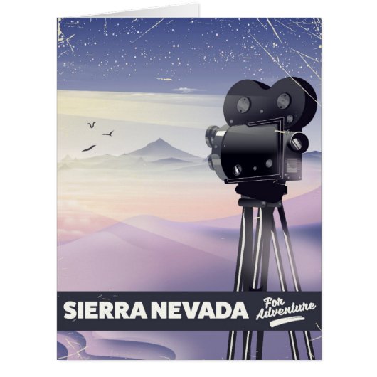 Sierra Nevada Travel poster Cards (Front)