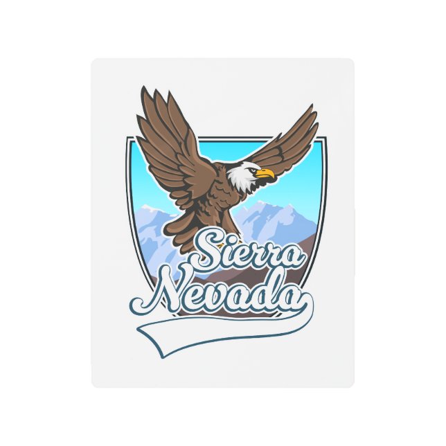 Sierra Nevada USA logo Metal Print (Front)