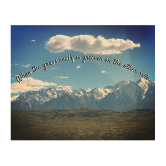 Sierra Nevada Vista Mountain Range Wood Wall Art