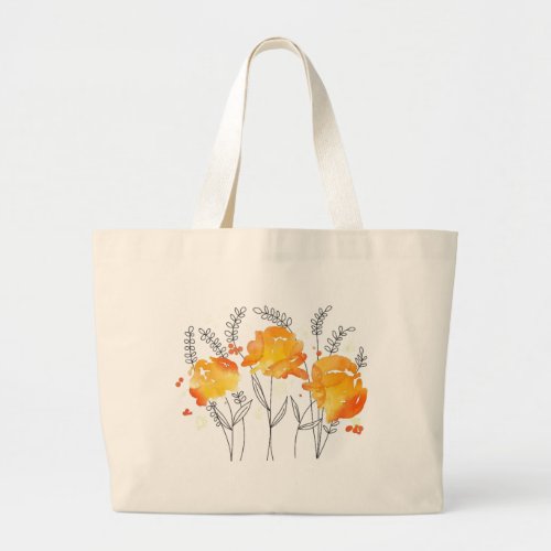 Sierra Poppy Mothers Day Large Tote Bag