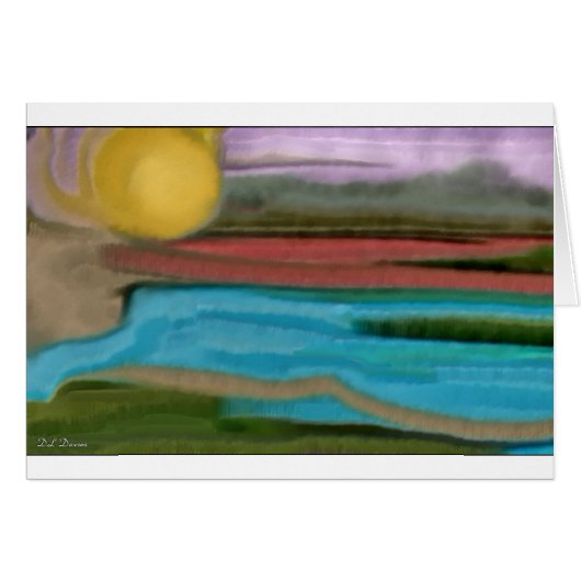 Sierra Sunrise Abstract Art (Front Horizontal)