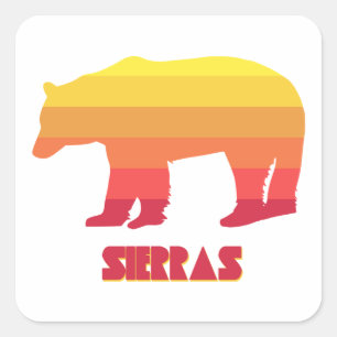 Sierras Bear Square Sticker
