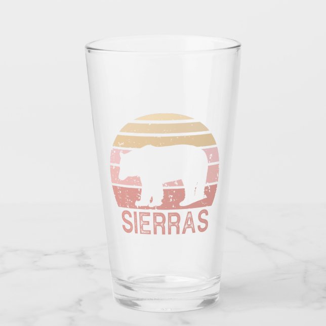 Sierras Retro Bear Glass (Front)