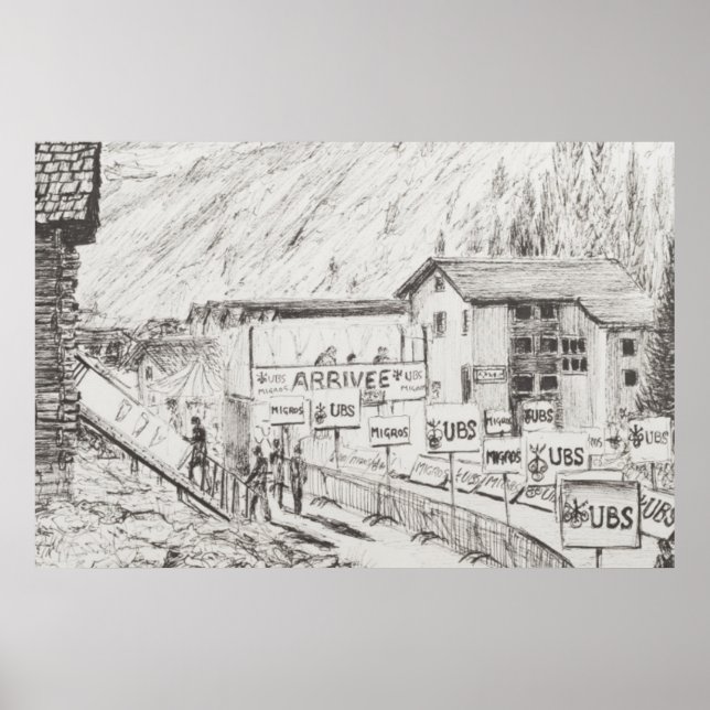 Sierre to Zinal Mountain Race The Finish 2009 Poster (Front)