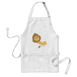 Siesta! Cute Cartoon Lion Adult Apron