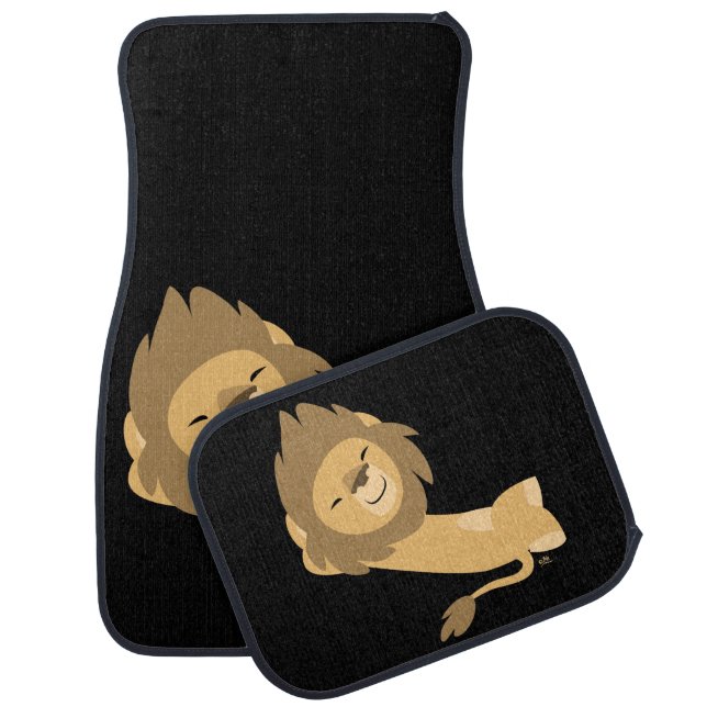 Siesta! Cute Cartoon Lion Car Mat (Set)