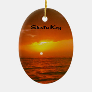 Siesta Key  Beach Ceramic Ornament