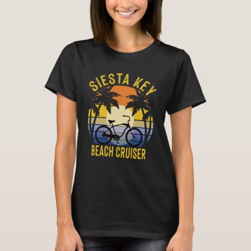 Siesta Key Beach Cruiser Florida Gulf Coast Vacati T_Shirt