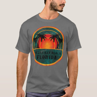 Siesta Key Beach Florida Beach Vintage Retro Sunse T-Shirt