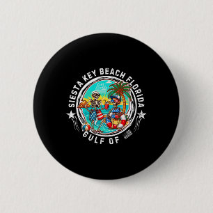 Siesta Key Beach Florida Men And Women  Button