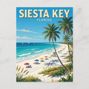 Siesta Key Beach Florida Postcard