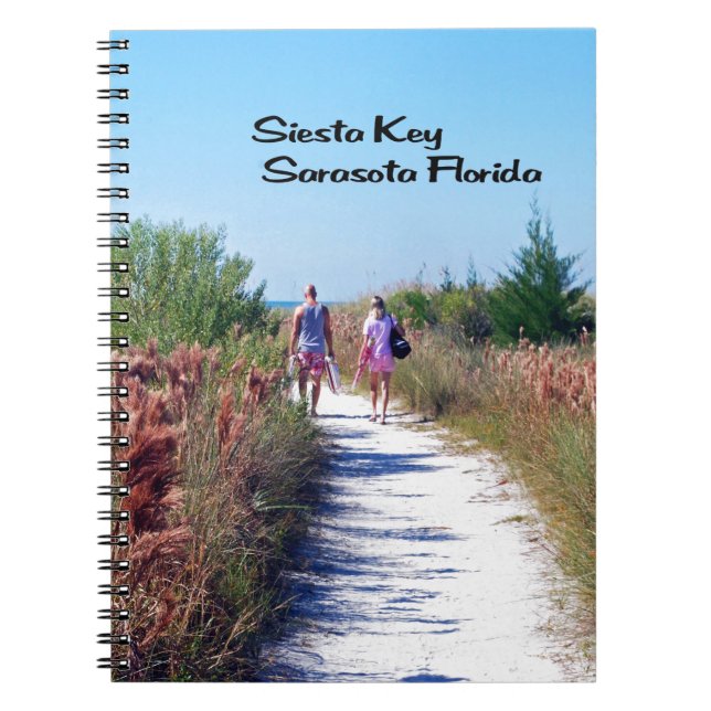 Siesta Key  Beach Notebook (Front)