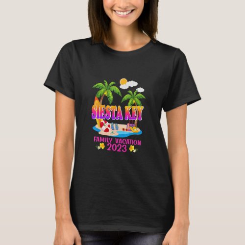 Siesta Key Family Vacation Summer Beach Matching T T_Shirt