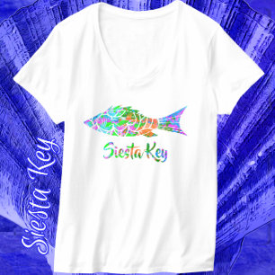 Siesta Key FL Colorful Fish T-Shirt