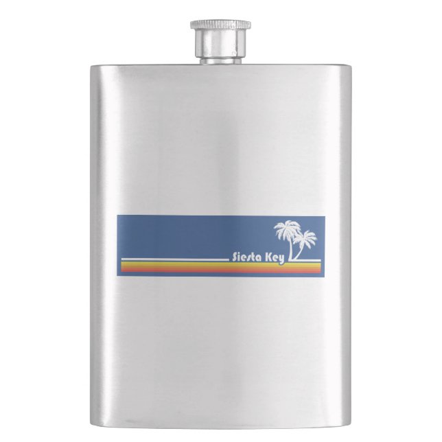 Siesta Key Florida Flask (Front)