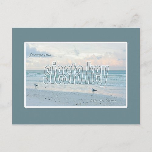 Siesta Key Florida Postcard