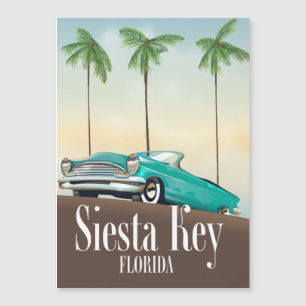 Siesta Key Florida travel poster