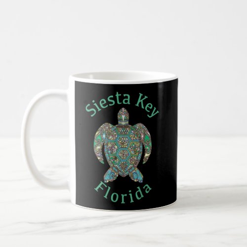 Siesta Key Florida Tribal Turtle Gift Coffee Mug