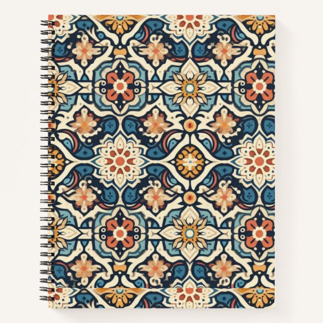 Siesta Key in Festive Print Notebook (Front)