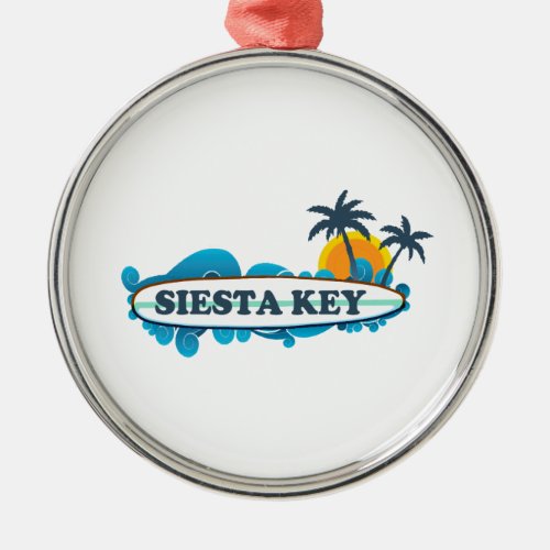 Siesta Key Metal Ornament