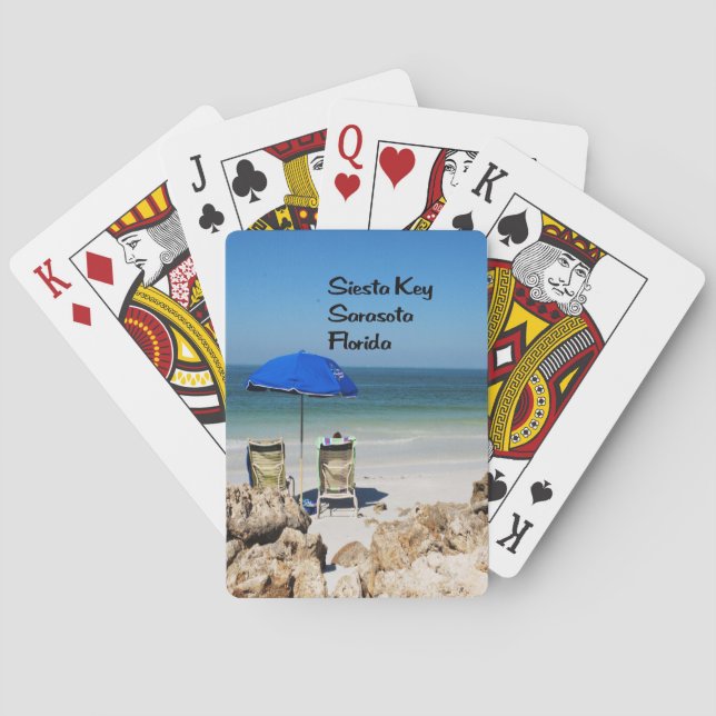 Siesta Key Sarasota Florida Poker Cards (Back)