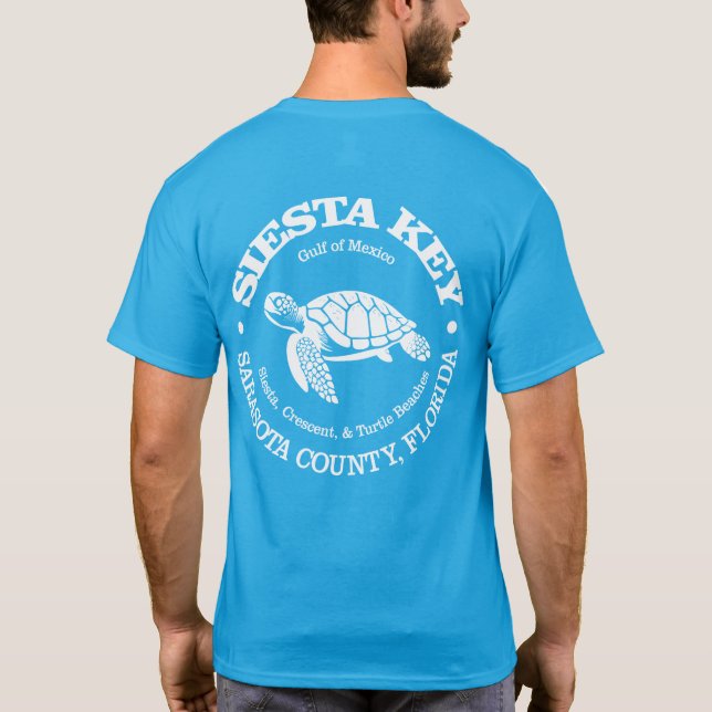 Siesta Key (sea turtle) T-Shirt (Back)
