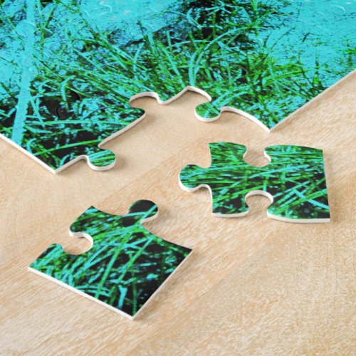 Siesta Keys Beach in Colored Edges Themed Gifts Jigsaw Puzzle