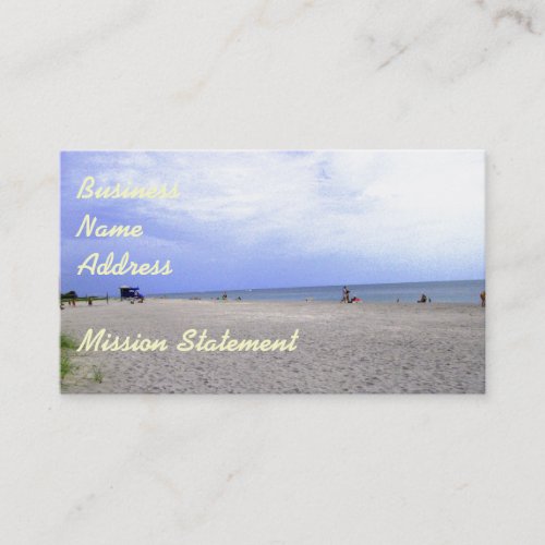 Siesta Keys Sand  Beach Themed Merchandise Business Card