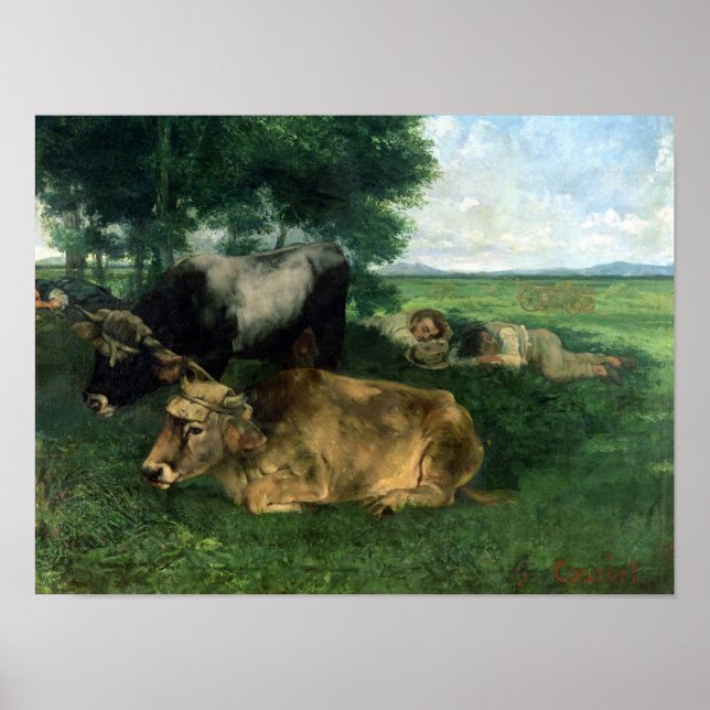 Siesta Pendant la saison des foins , 1867, Poster (Front)