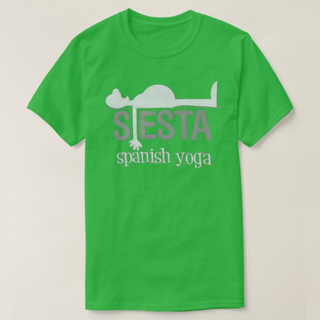 SIESTA SPANISH YOGA T-Shirt (Design Front)