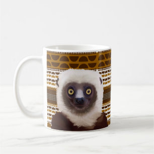 Sifaka Lemur Madagascar Wildlife Coffee Mug