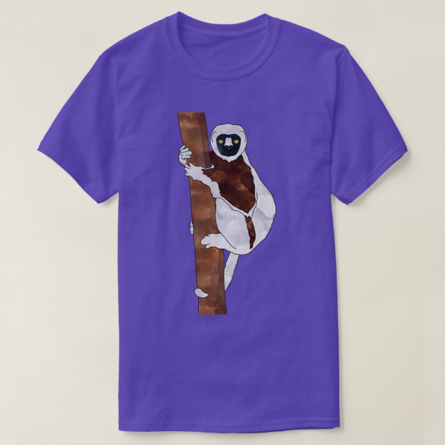 Sifaka on a tree T-Shirt (Design Front)