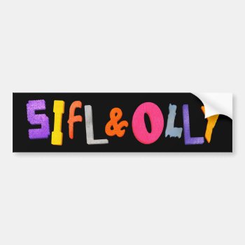 Sifl And Olly Bumper Sticker by SiflandOlly at Zazzle