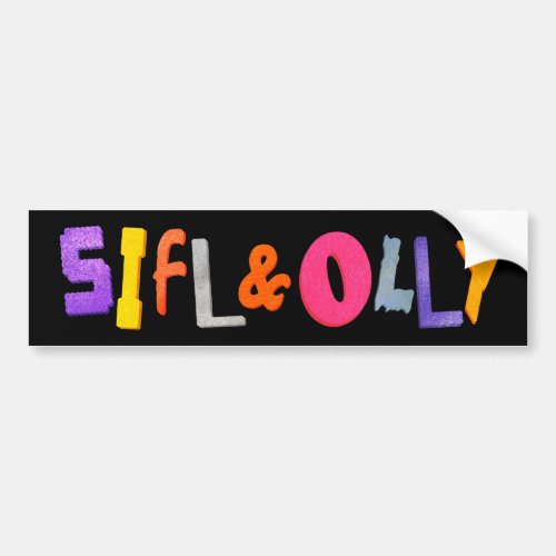 Sifl and Olly Bumper Sticker
