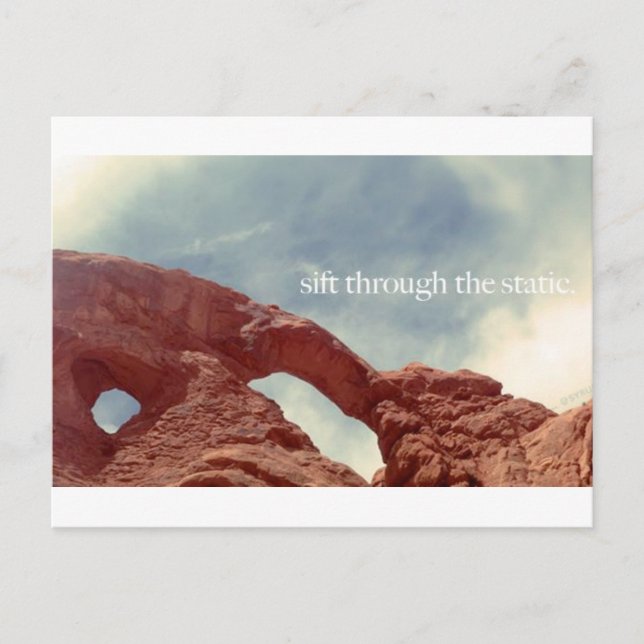 sift through the static postcard (Front)