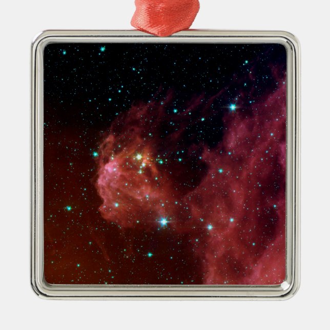 Sig07-006 Red dust sky cloud NASA Metal Ornament (Front)