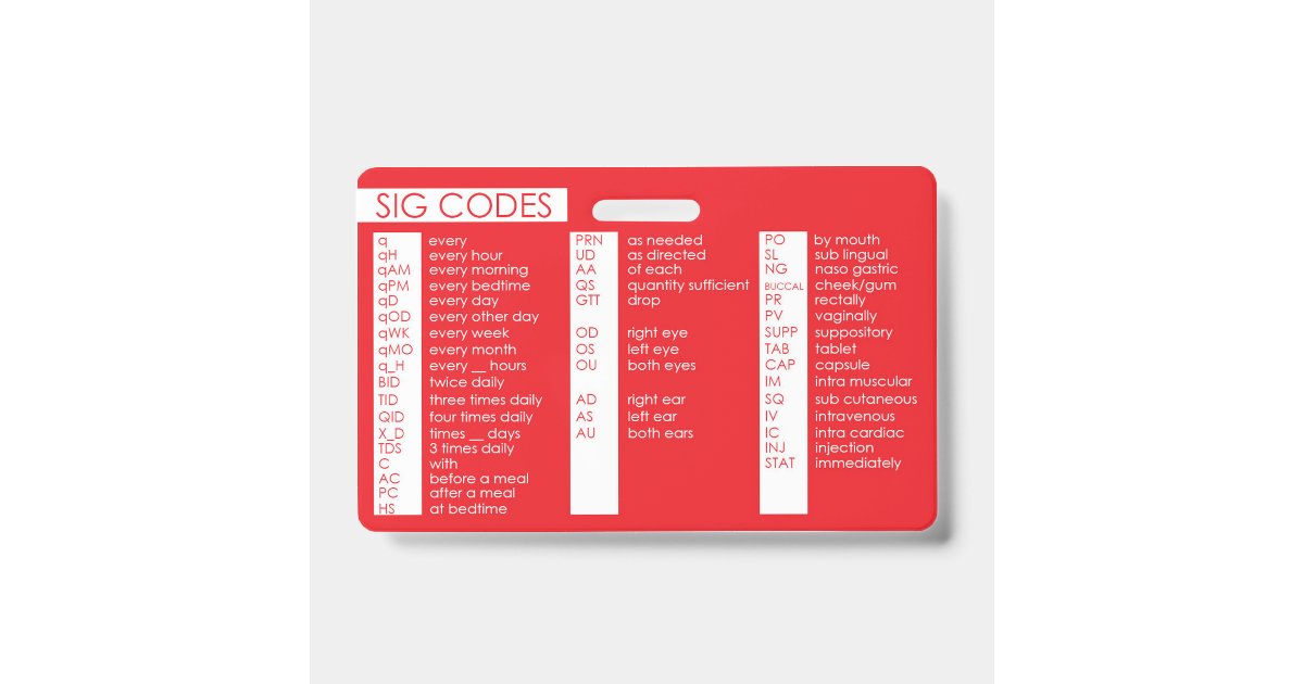 Sig code badge | Zazzle