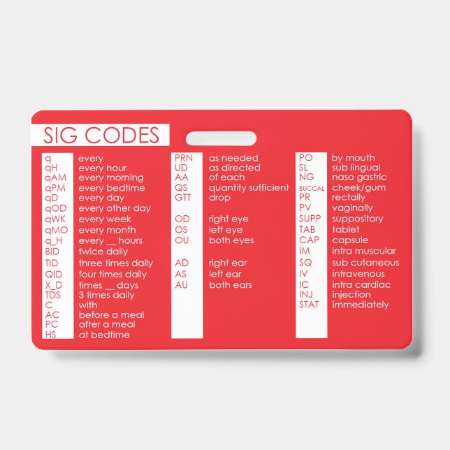 Sig code badge (Front)