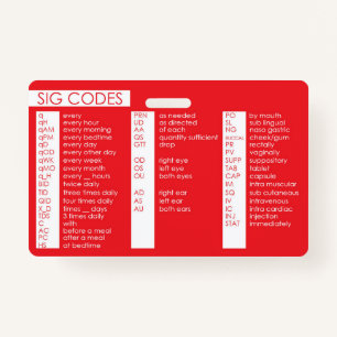 Sig code badge