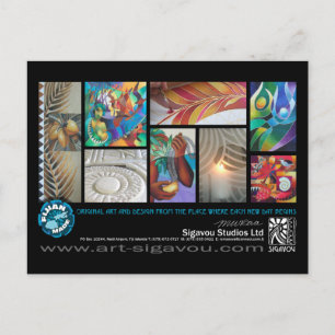 SIGAVOU STUDIOS POSTCARD