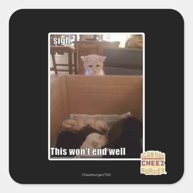 sigh square sticker (Front)