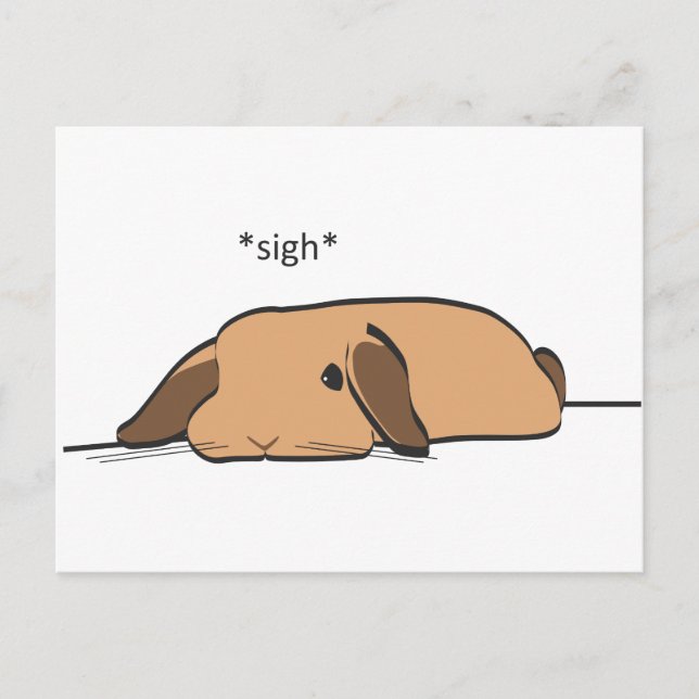 SIGHING LOP POSTCARD (Front)
