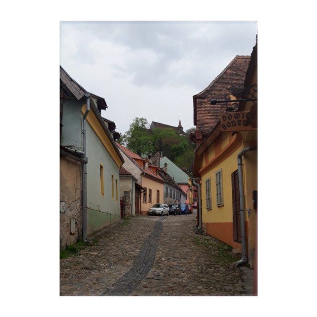 Sighisoara Medieval City Acrylic Print (Front)