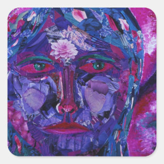 Sight – Magenta & Violet Inner Vision Square Sticker
