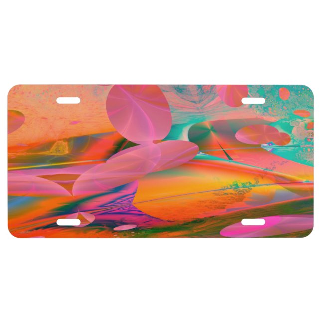 Sight Seeing Fractal License Plate (Front)